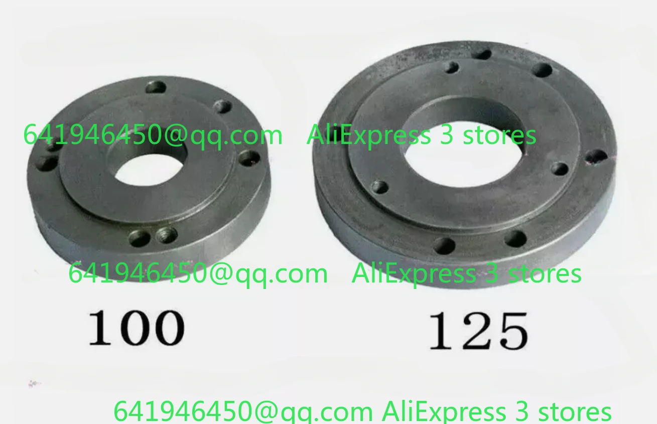 

100mm /125mm Back Connection Plate CNC Lathe Machine Tool Chuck Cover, Connecting Plate Lathe Instrument Accessories
