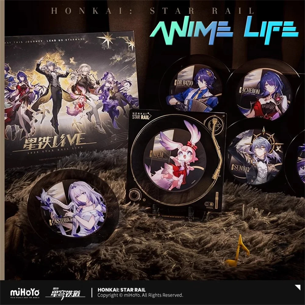 

miHoYo Official Game Honkai: Star Rail 2025 LIVE Series Commemorative Gift Box Imitation Record Acrylic Display Props Cosplay
