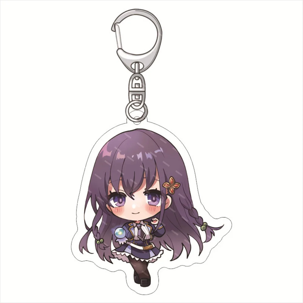 FACTORY STORE New Anime The Demon Sword Master of Excalibur Academy Acrylic Car key Chain Ring Keyring friend for Gift Toy