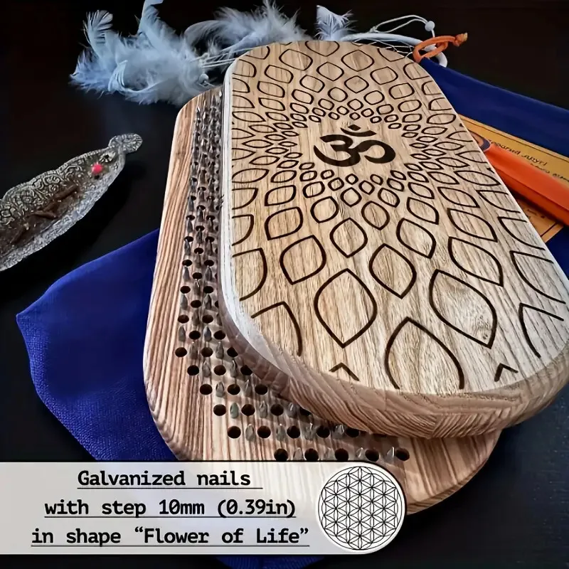 لوح الضغط الإبري لليوجا ومدلك القدم مع سطح أملس، قاعدة قوية لدعم وضعية الوقوف أداة اليوغا المحمولة للمنزل