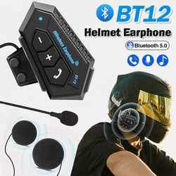 Motosiklet kask aksesuarları interkom kask BT kablosuz Moto Stereo interkom Handsfree azaltma mikrofon ile