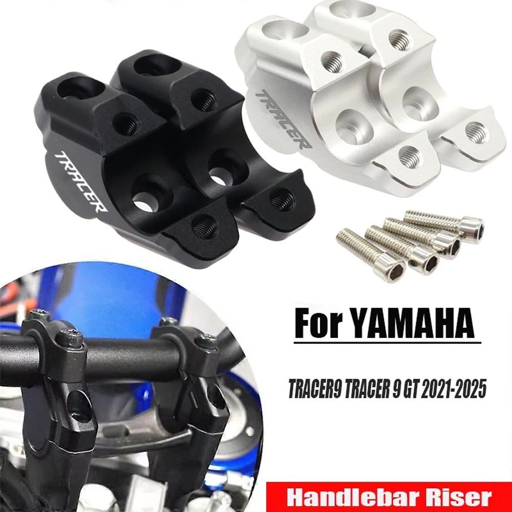 Handlebar Riser Clamp Extension Adapter FOR Yamaha TRACER 9 GT Tracer 9 2021-2026 TRACER9 Motorcycle Handle Bar Mount Extender