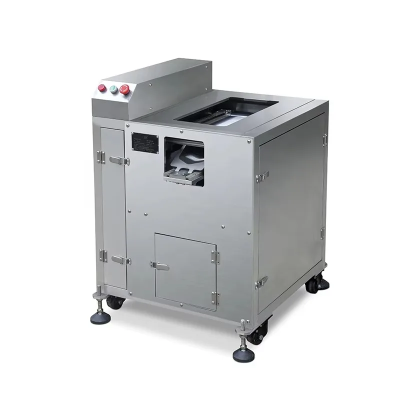 Custom Fully Automatic Industrial Salmon Fish Fillet Cutter, High Speed Oblique Angle Cutting Slicer Machine