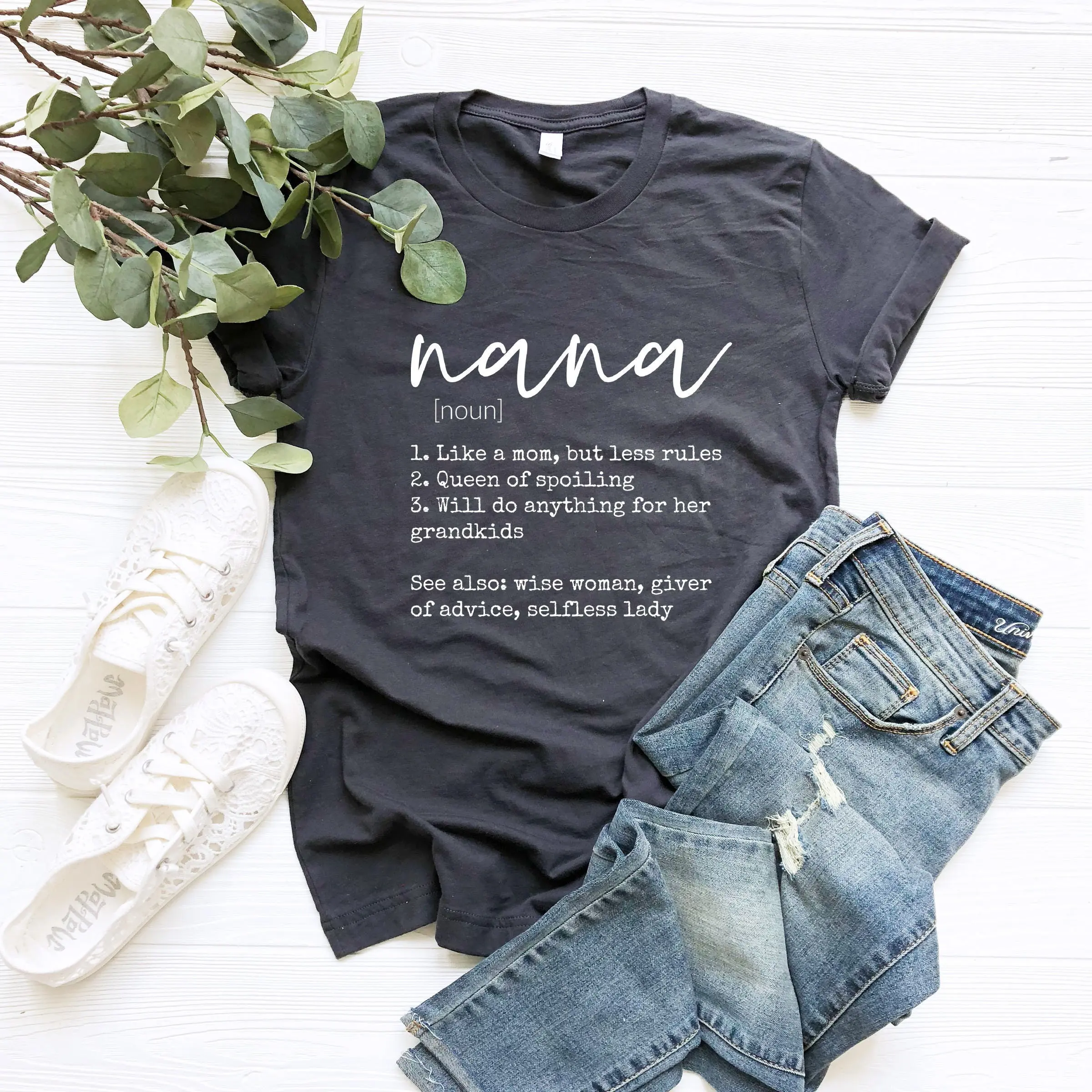 Nana Definition T Shirt Gıft For Her Cute Grandma Grandmother Famıly Shırt