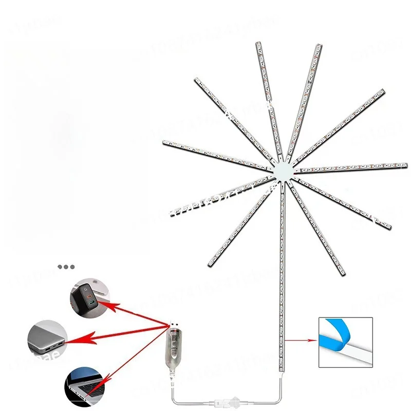 

led Symphony Bluetooth voice-activated music atmosphere light Meteor racing full color rhythm light