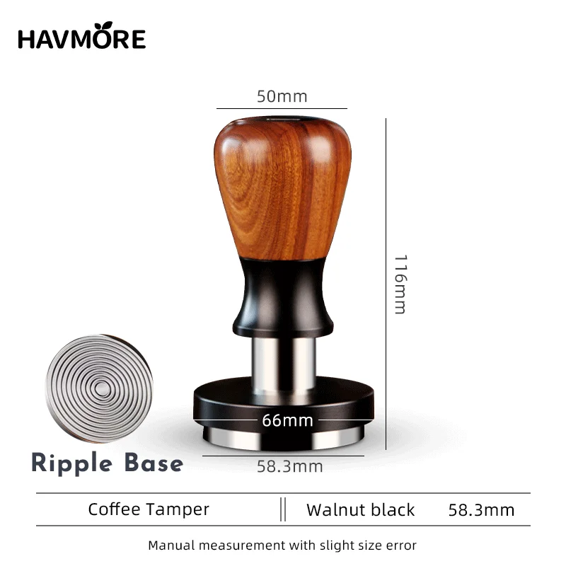 58MM/58.3MM Constant Pressure Coffee Tamper 30lb Espresso Tampers with Calibrated Spring Loaded Professional Barista Tool