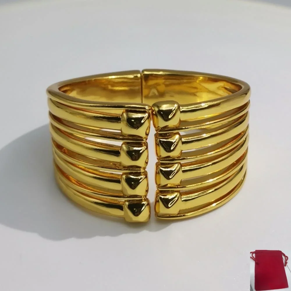 2026 Summer Punk Rock Style Gold Silver Rivet Shaped Bracelet Jewelry Accessories Festival Gift