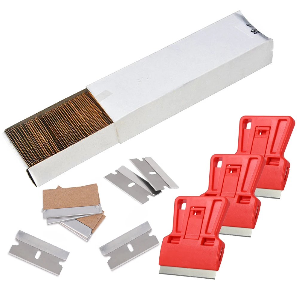 

Лезвие из углеродистой стали EHDIS, скребок для бритвы, инструменты для очистки оконной пленки, клей для автомобиля, приспособление для удаления наклеек, керамический кухонный скребок для духовки, нож