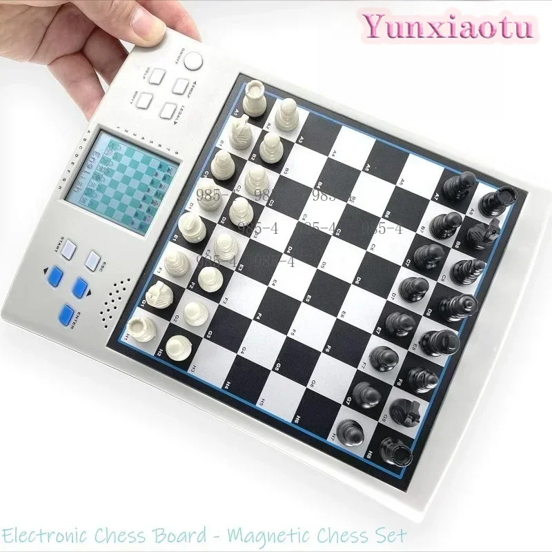 Smart Learning Electronic Chess Board Two‑Player Versus 14‑In‑1 Chess Toy English & German Version