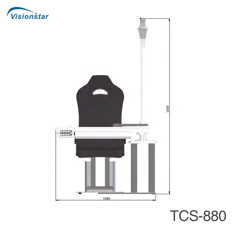 TCS-880 Fornitore cinese Unità di rifrazione optometrica Unità di sedia oftalmica per test oculari