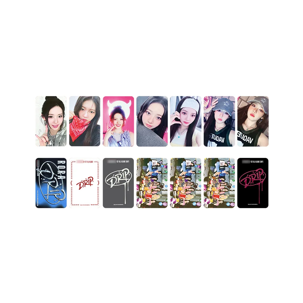 7pcs/set KPOP BABYMONSTER Photocards Drip Album Selfie Photo ANYEON PHARITA Personal Cards HARAM RORA CHIQUITA Fans Collection