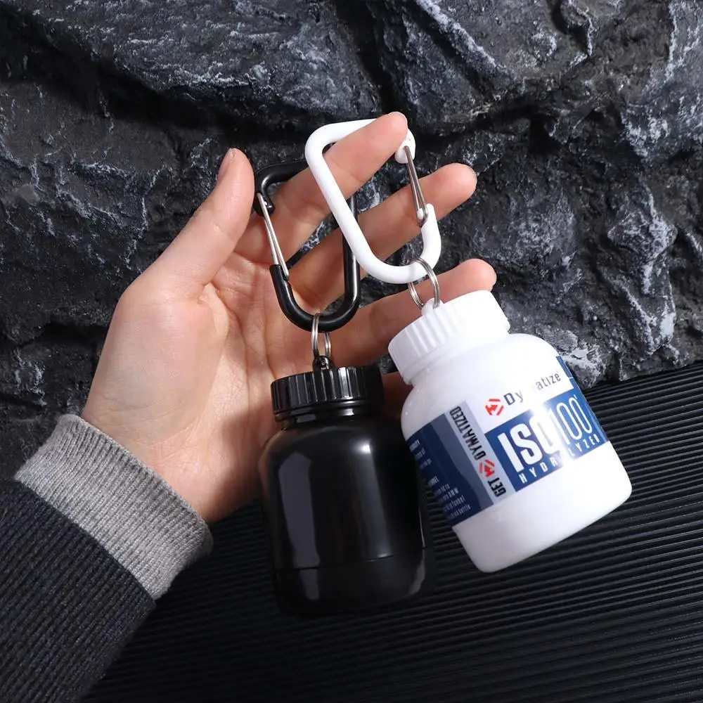 Water Cup Portable Protein Powder Bottle Multiple Patterns 100ml Mini Portable Bottles Keychain Storage Cup Mini