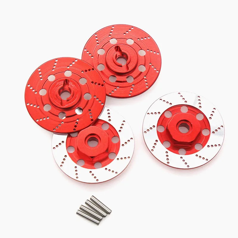 4 sztuki metalowe skrzynka tarcza koła hamulcowego 12mm nakrętka sześciokątna dla 1/10 modele w skali samochodów RC części zamienne akcesoria HSP