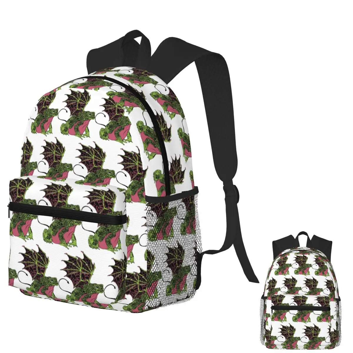 

HELL FROG Student Backpack School Bag Hiking Travel Daypack for Men Women Bookbag Shoulder Bags