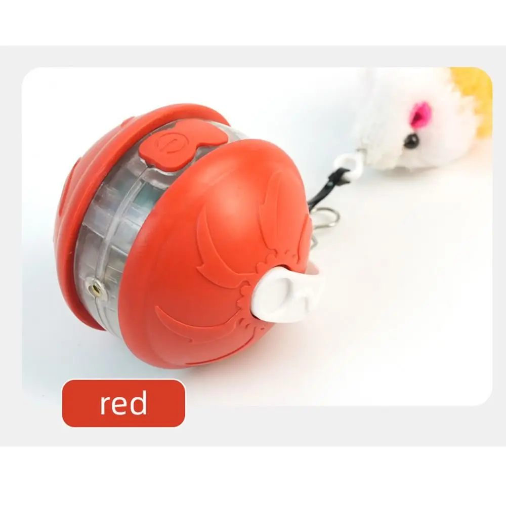 الإبداعية الأشعة تحت الحمراء التلقائي كرة دوارة لدغة مقاومة منخفضة الضوضاء التلقائي إغاظة القط اللعب تنبيه صوتي USB قابلة للشحن #2