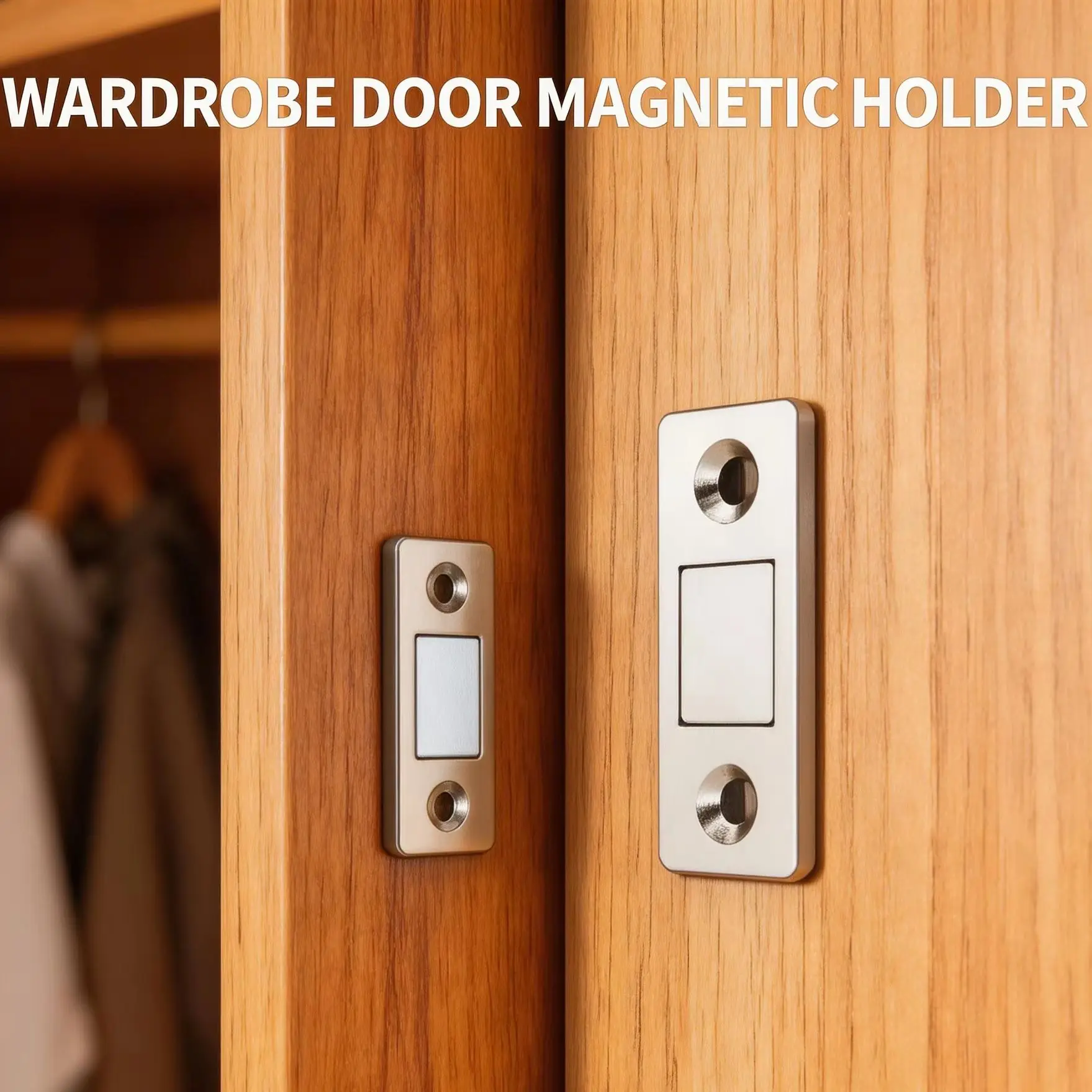 Wholesale Magnetic Door Catch Ultra-Thin Cabinet Catches Door Closed Magnets Sheet Adhesive Closet Drawer Window Magnet Latches