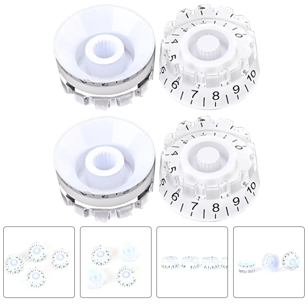 

4Pcs Guitar Volume Knobs Easy to Install Durable Anti-Corrosive for Guitars Basses Potentiometer Caps Guitar Volume Knobs