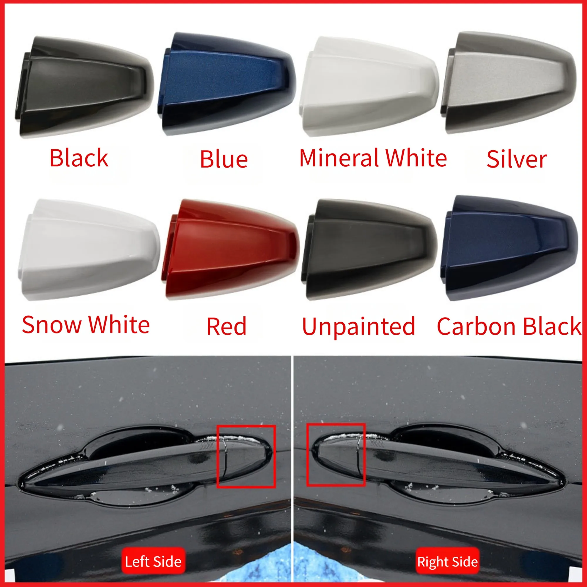 Front Left Door Handle Cover Cap 51217396541 for BMW X1 X2 X5 X6 F-Series Vehicles Manufactured Between 2013 and 2023