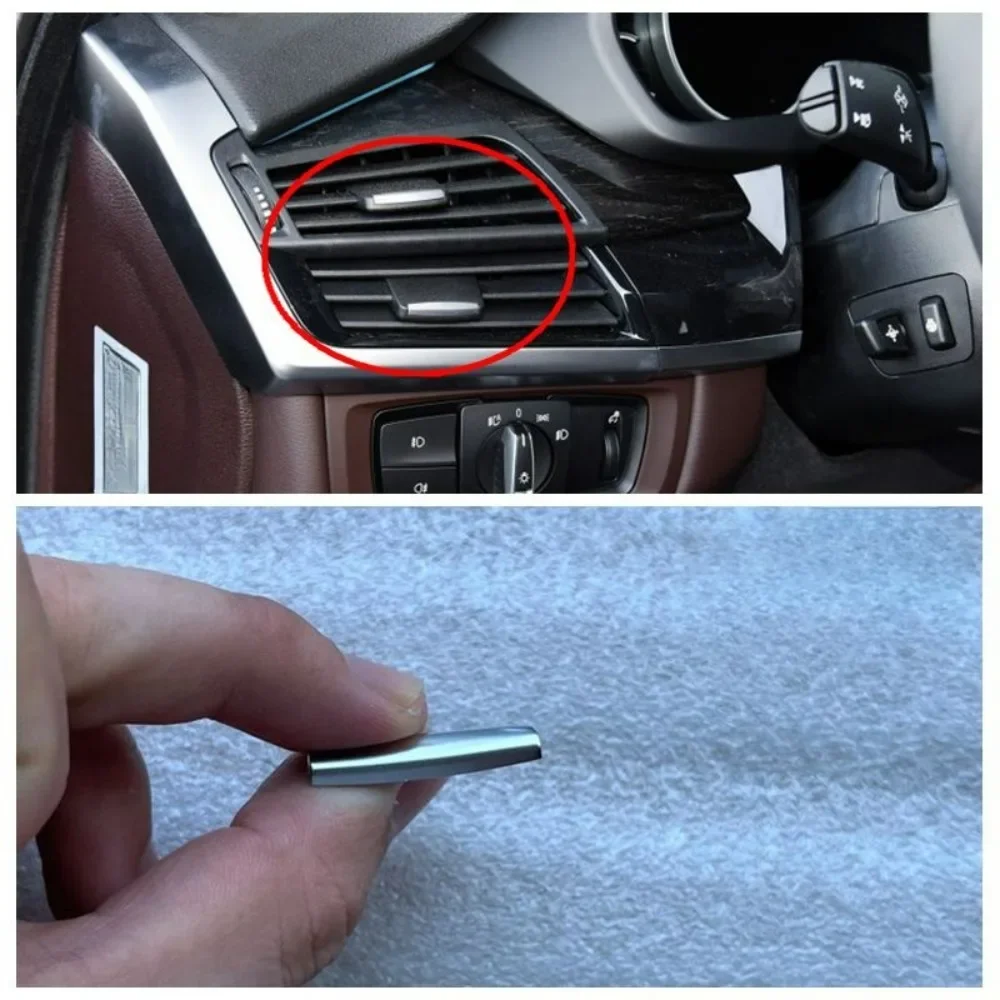 Electroplated Sequins on Air Conditioning Vents 1PC for BMW X5 X6 2013 2014 2015 2016 2017 2018
