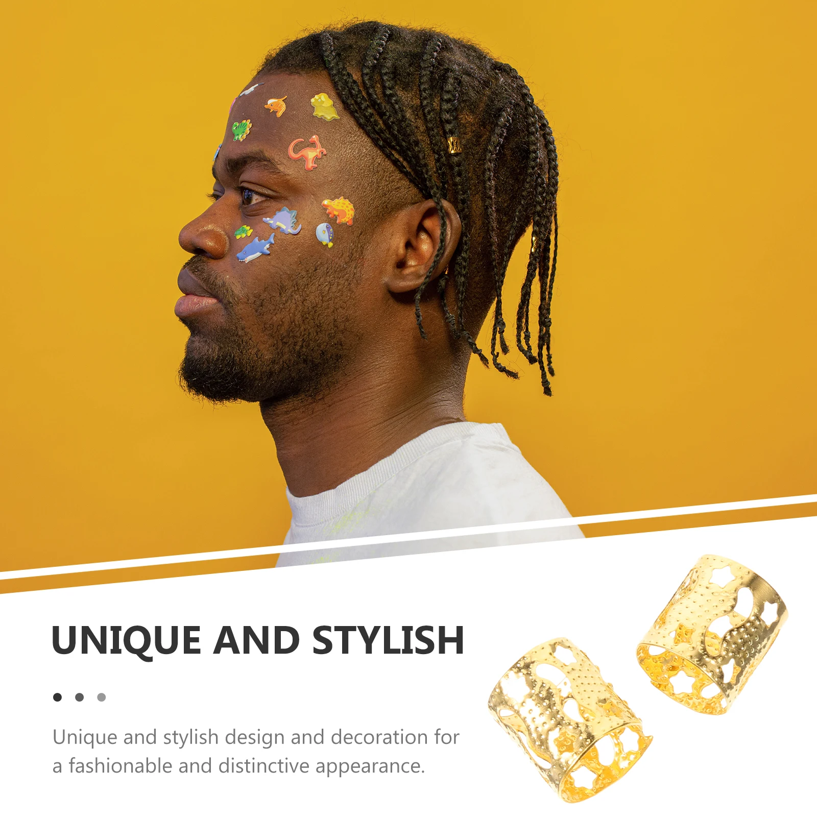 

30 Pcs Dreadlocks Jewelry Hair Accessories for Braids Cuffs Women European and