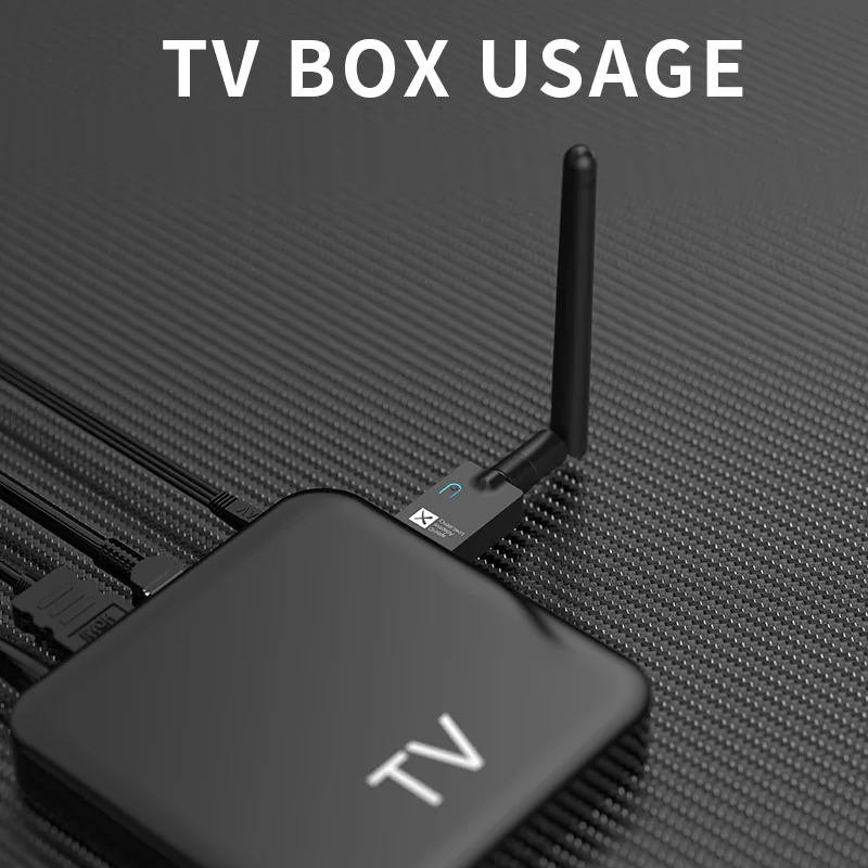 محول USB BT 5.2 أسود، جهاز استقبال إرسال صوت BT لاسلكي USB يدعم Win7/8/10/xp32/64bit Linux MACOS
