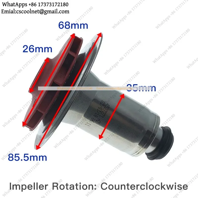 Gas Boiler Circulation Pump Motor Rotor Impeller Compatible With Wilo 63W-83W Universal Parts