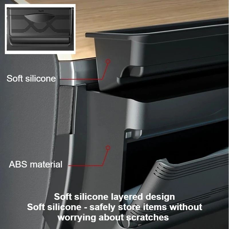 

Steering Wheel Side Storage Box for Tesla Model Y Phone Sunglasses Card Key Mini Gloves Box Organizer Car Interior Accessories