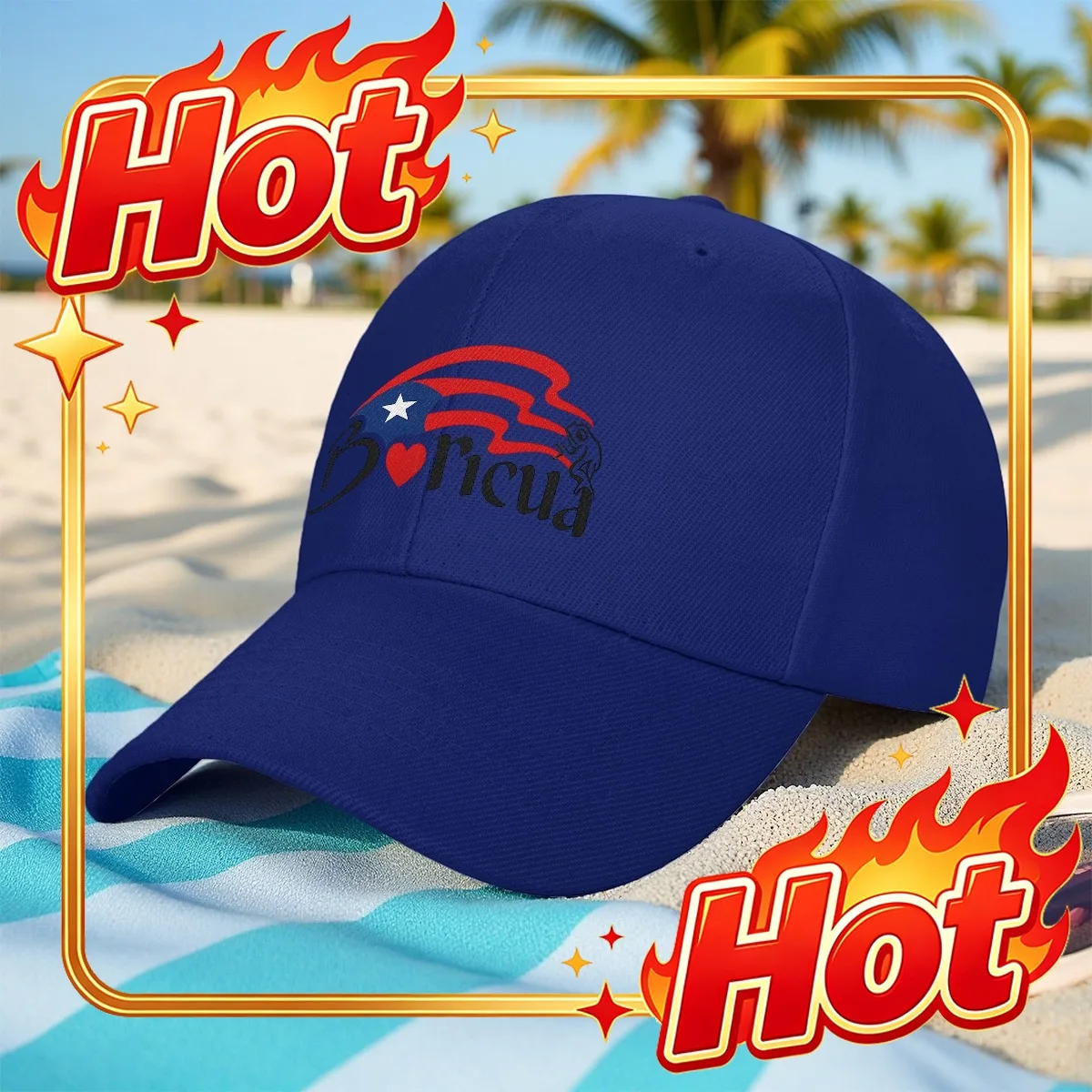 Custom Hat 1pc Puerto Rican PridePuerto Rican Flag DORCIA Text Baseball Cap Trucker Hat Golf Hat Leisure Printing Adjustable Bre