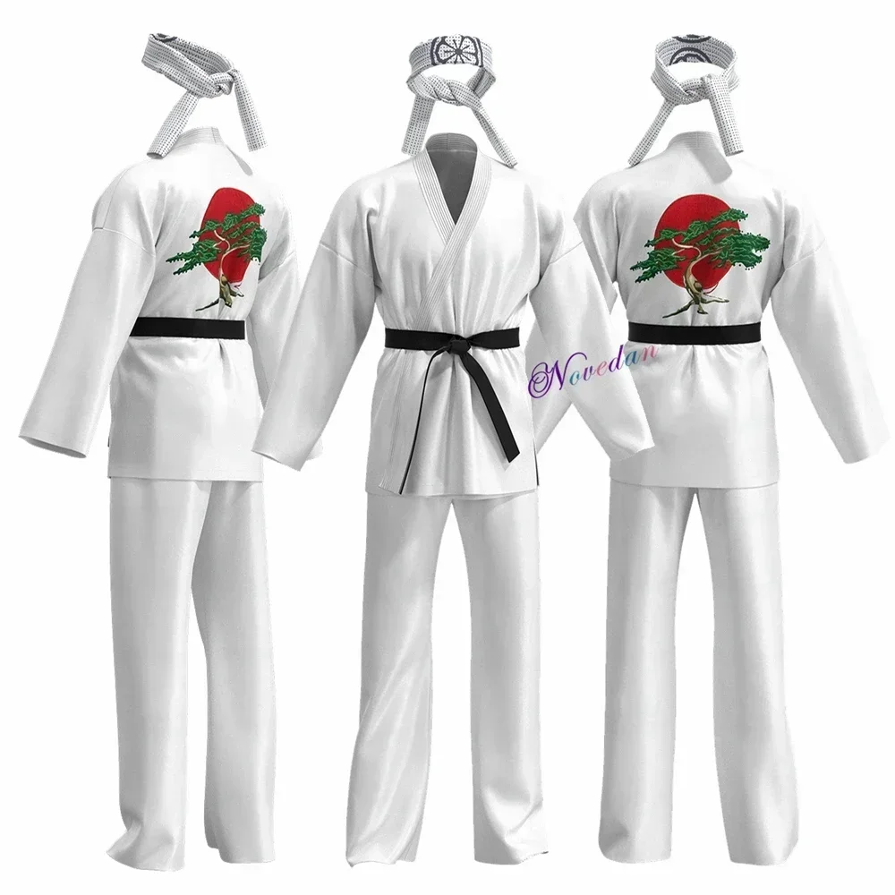 Gioco Anime KOF Costume Cosplay Cobra Kai Val Armorr Karate Uniforme Taekwondo Abbigliamento per Uomo Bambini Gladiatore Gioco di ruolo Costume