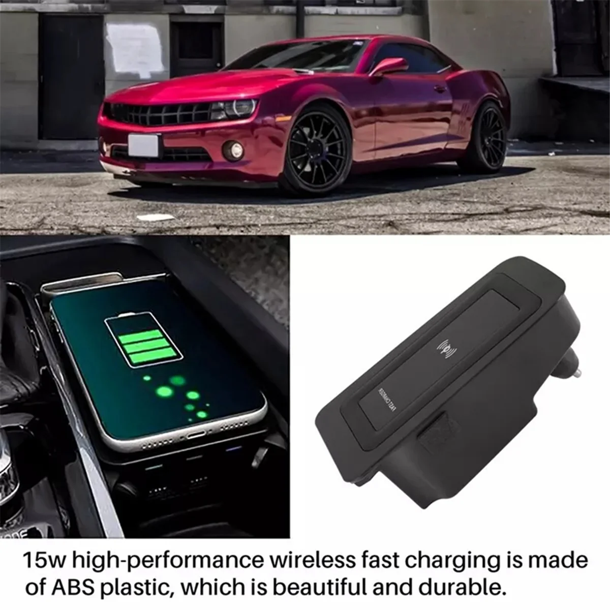 

Car Wireless Charger Induction Plate for Volvo XC90 S90 V90CC S60 XC60 V60 2015-2022 15W Qi Fast Charging Phone HolderJADD