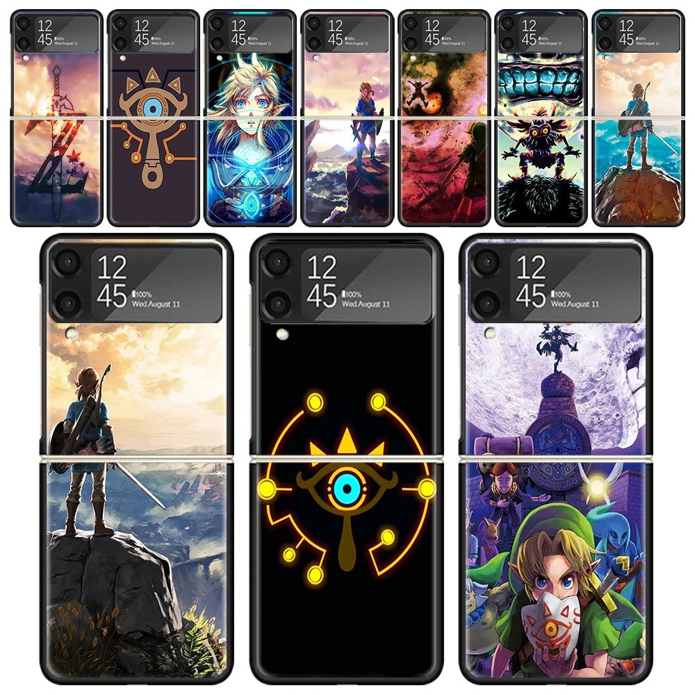 Z-Zeldas-Majoras Mask Shockproof Hard Case For Samsung Galaxy Z Flip 4 5 6 3 Z Flip6 Flip4 Flip5 Flip3 ZFlip6 ZFlip5 5G Hard Sho