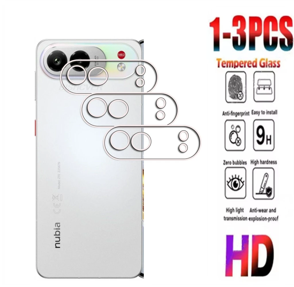 

1-3PCS 3D 9H Camera Lens FOR ZTE Nubia Air Pro 6.77" ZTENubiaAir NubiaAirPro Air AirPro Flip Back Screen Protector Cover Film
