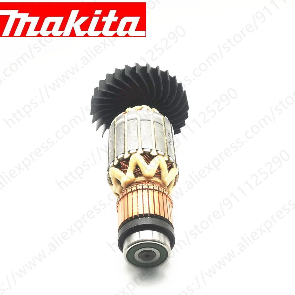 Anker Rotor Voor Makita GA7060 GA7060R GA7061 GA7061R GA7062 GA9060 GA9060R GA9061 GA9061R GA9062 518175-6