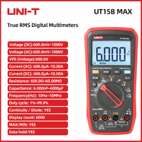 UNI-T UT15B/UT17B/UT18B MAX Digital multimeter, AC/DC voltage, current, resistance, LED diode tester, electrician measuring tool