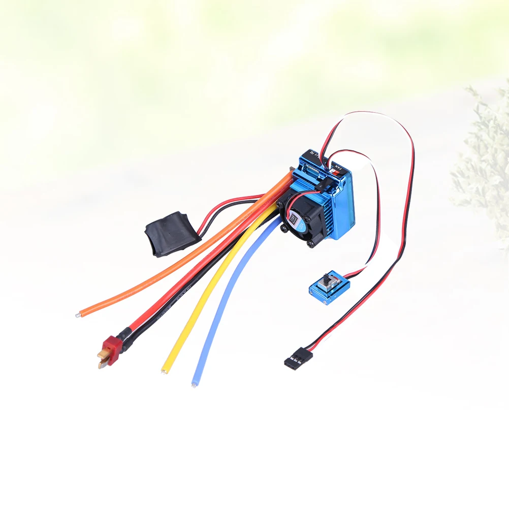 

120A Esc Controller For Rc Car 1:10 1:8 Truck High Frequency Low Voltage Protection Overheat Throttle Signal Loss