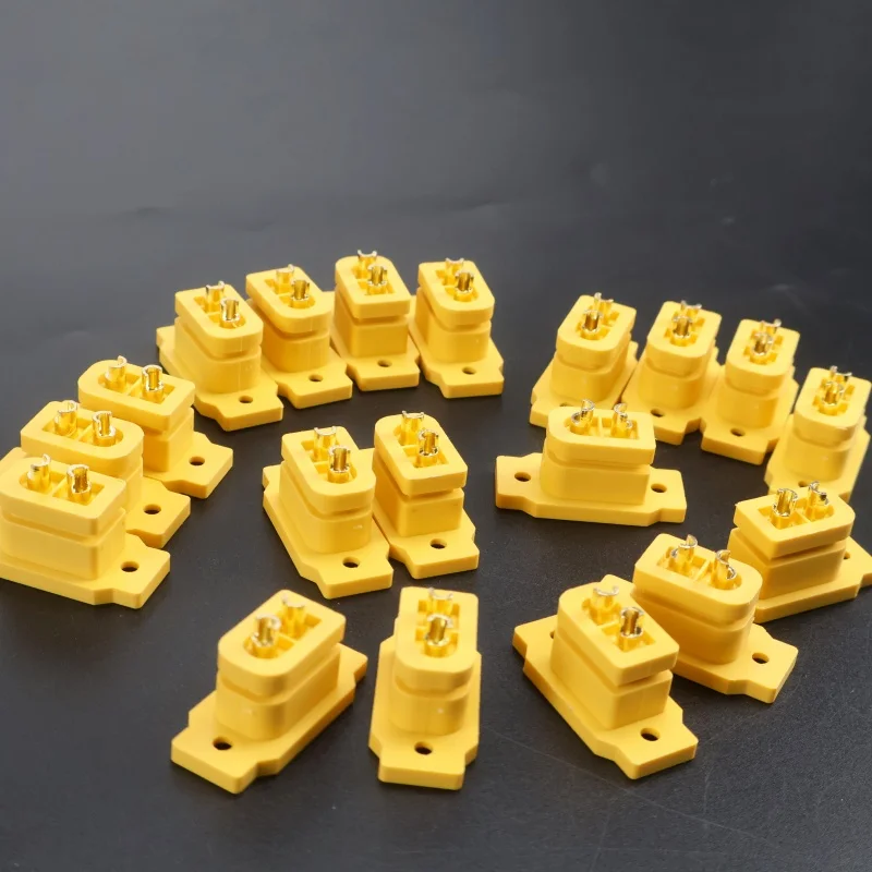 

5/10 pieces XT60E-F large current brass/copper nickel-plated connector for connecting remote control model adapter