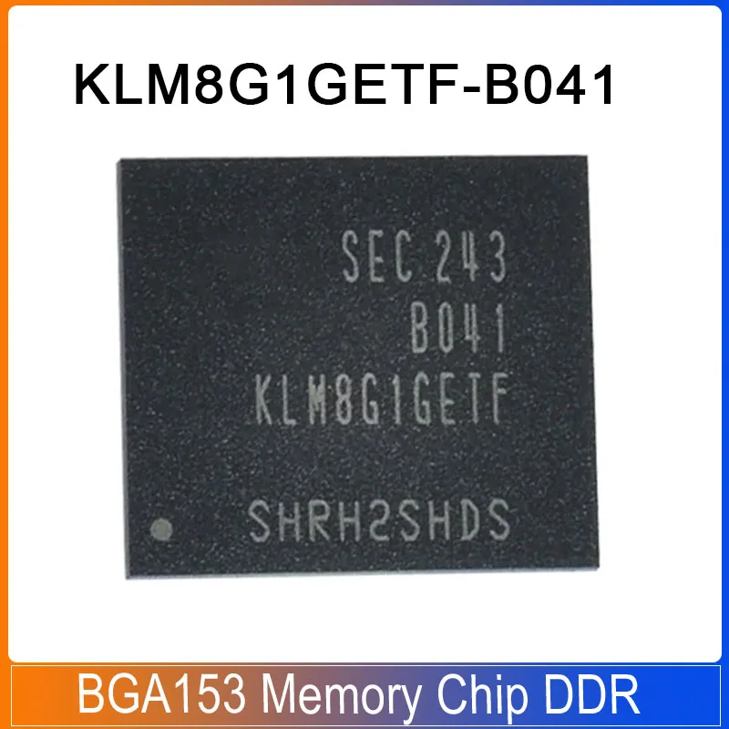 

1-5PCS KLM8G1GETF-B041 BGA153 KLM8G1GETF G1GET FKLM B041 8G EMMC 5.1 BGA153 eMMC Memory Chip DDR