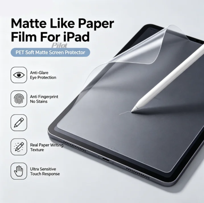 1pcs Writing Paper Feel Screen Protector Compatible iPad Pro 11 M4 iPad 10th 11th 12th Gen Air 3rd 4th 5th Protective Film