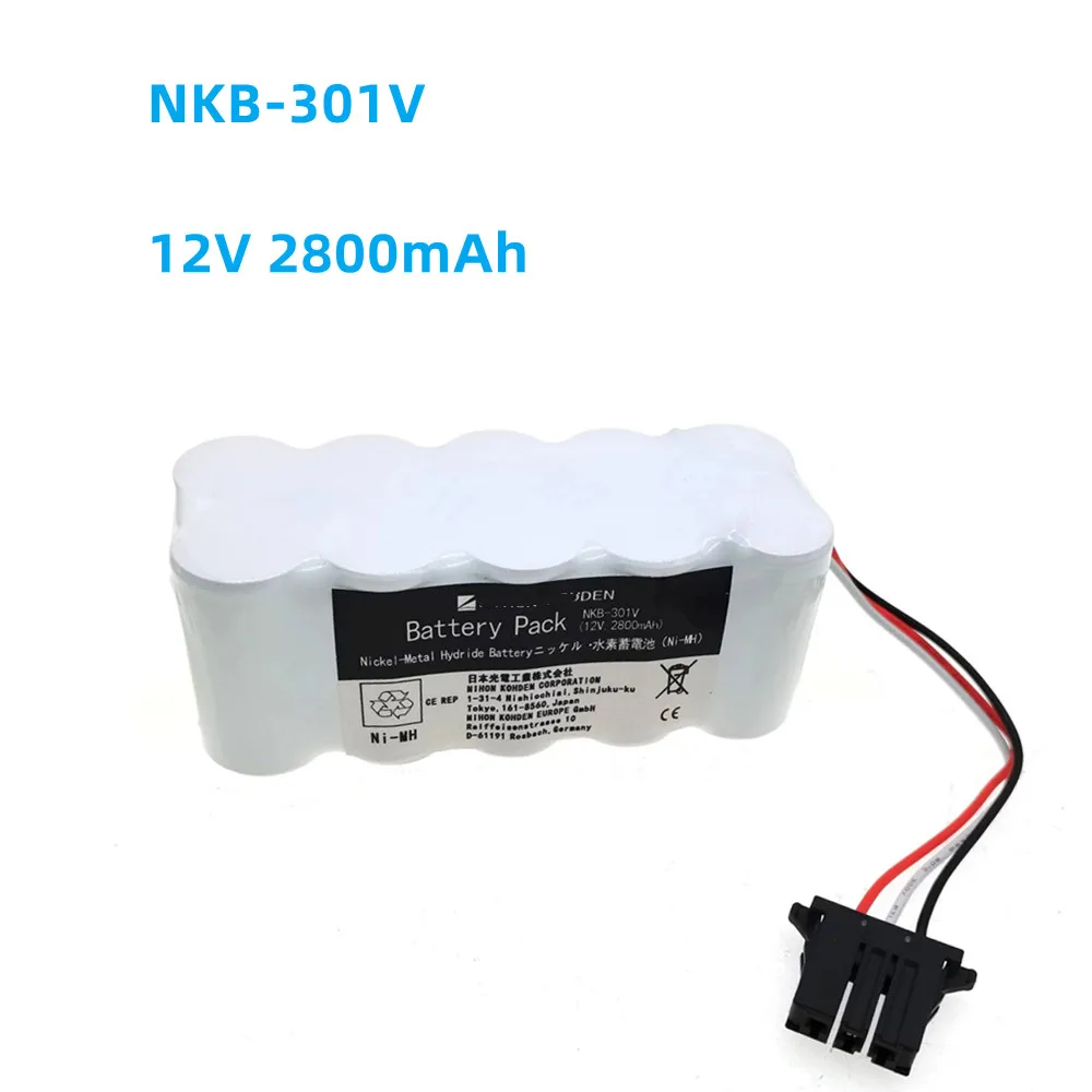 

For Nihon Kohden TEC-7621C TEC-7631C TEC-7700 TEC-5521 TEC-5531 Defibrillator Battery NKB-301V 12V 2800mAh