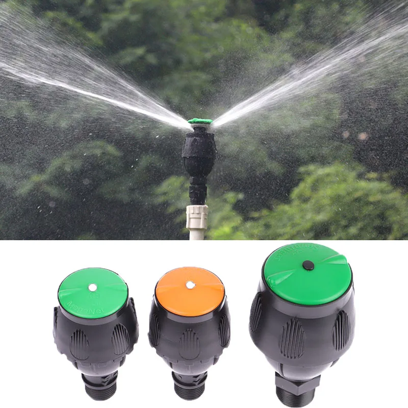 1Pc Sprinkler Head Garden Lawn Rotating Sprinkler Scattering Nozzle 360 Degree Automatic Rotating Irrigation Sprinklers