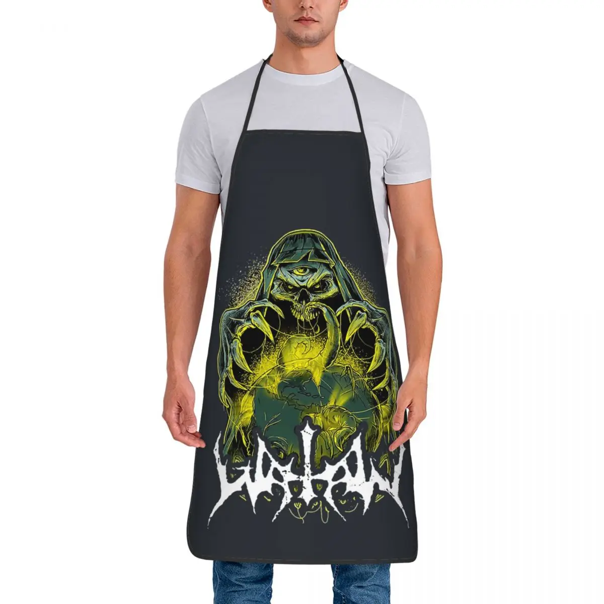 Custom Bib Witch Aprons for Men Women Unisex Adult Chef Kitchen Cooking Bloody Wood Tablier Cuisine Baking