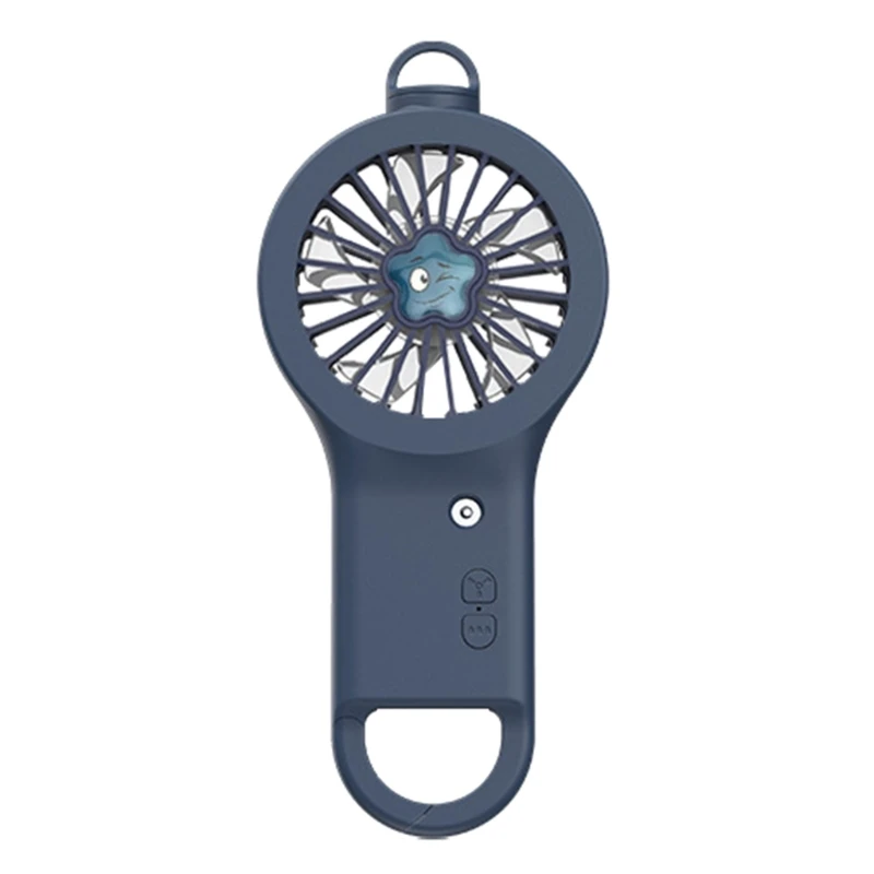 Ручной вентилятор 2-в-1, мини-распылитель-увлажнитель, портативный распылительный вентилятор, перезаряжаемый через USB, супер