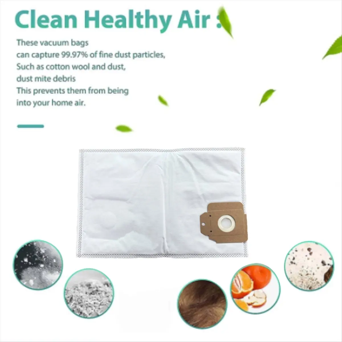 ABGU 10pcs Replacement Parts Dust Bag for Cv30/1 Cv38/2 Vacuum Cleaner Accessories Non-Woven Garbage Dust Bag