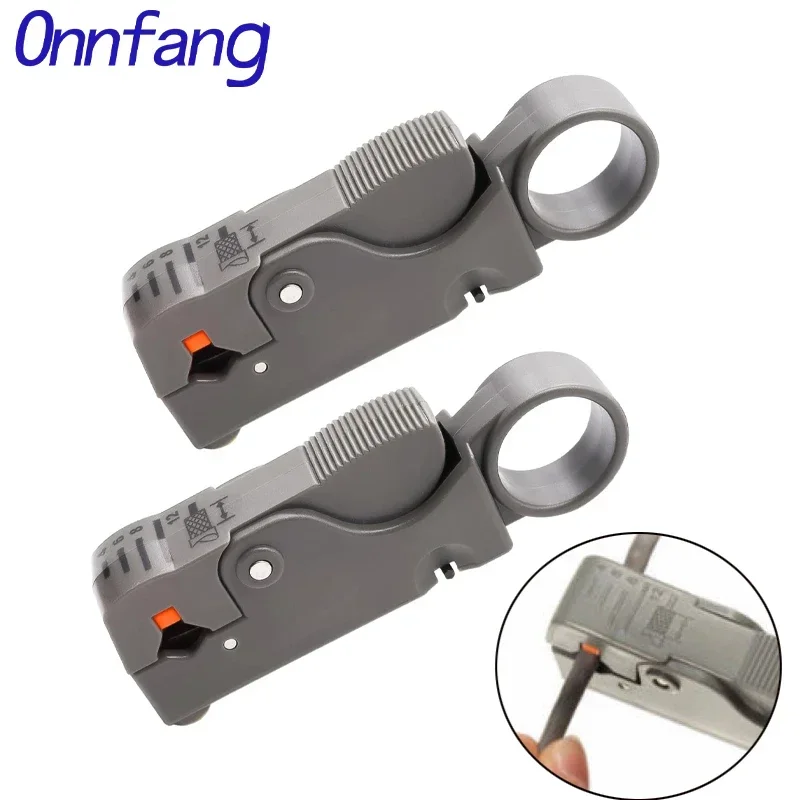 1PCS Multifunctional Coaxial Cable Stripper Wire Stripper Network Wire Clipper Peeling Knife Wire Cable Decrustation Pliers