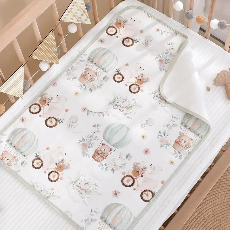Baby Changing Mat Toddler Bed Sheets Washable Bassinet Pee Liner Mat For Potty Training Bedwetting Solution Nursery Setup