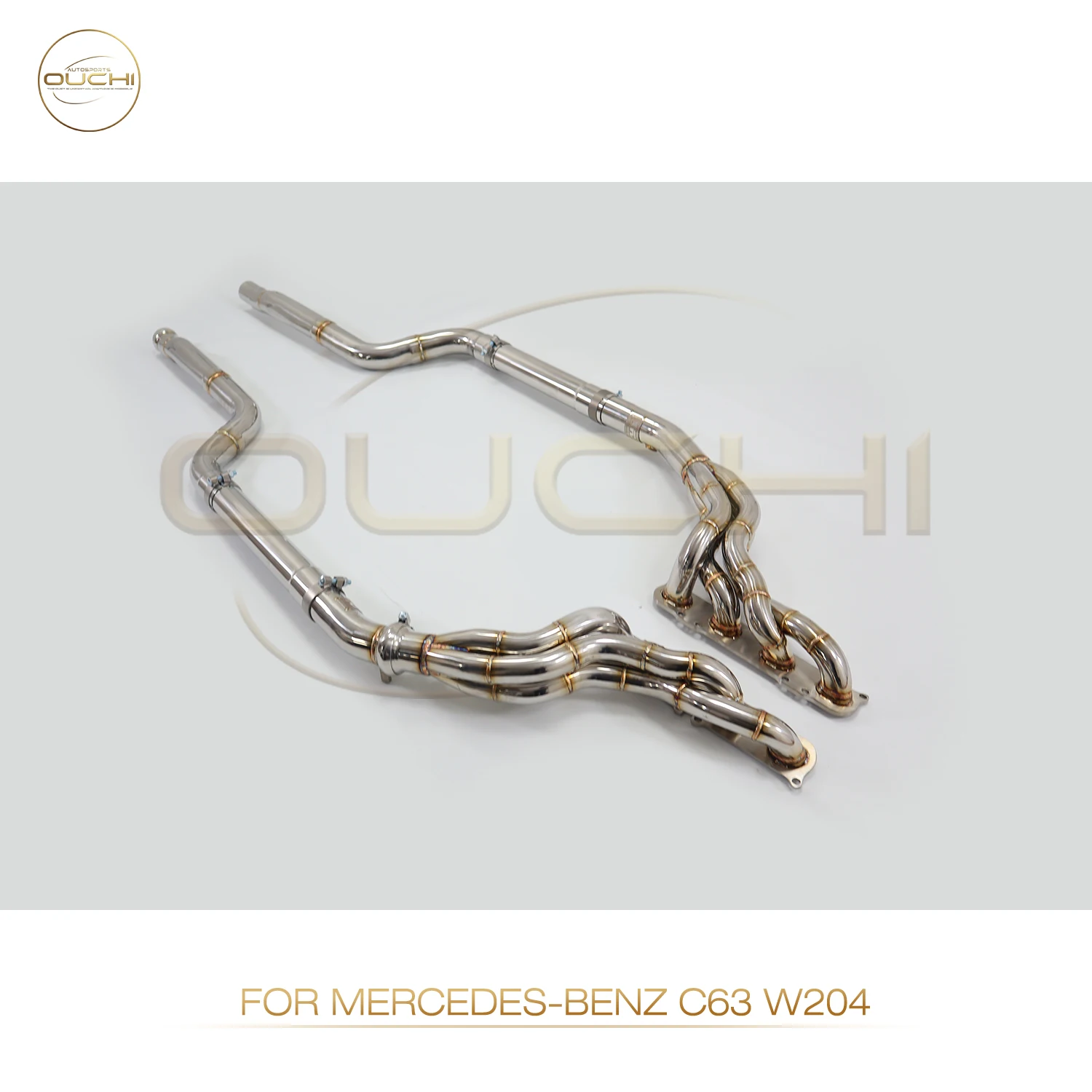 OUCHI Exhaust System Stainless Steel Performance Downpipe for Mercedes Benz C63 W204 6.2L