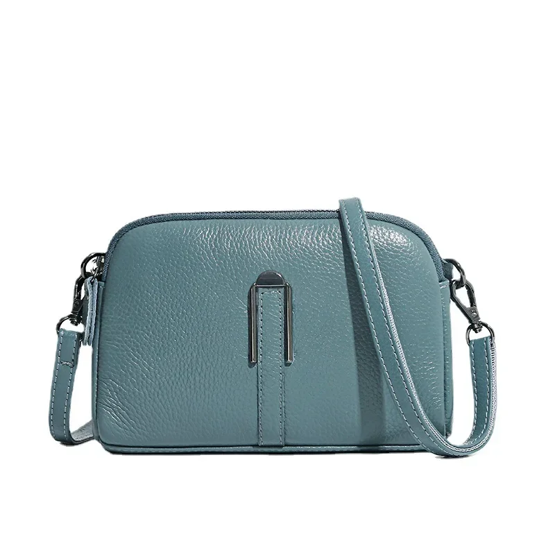 Torba z prawdziwej skóry luksusowe torebki damskie torba dla kobiety 2024 kobiece kopertówki torby na telefon torba na ramię Crossbody Messenger Pack