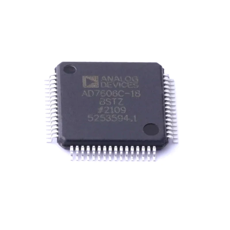 1~5Pcs   New Original   AD7606C-18BSTZ   AD7606C  18 Bit Analog to Digital Converter 8 Input 1 SAR 64-LQFP (10x10)