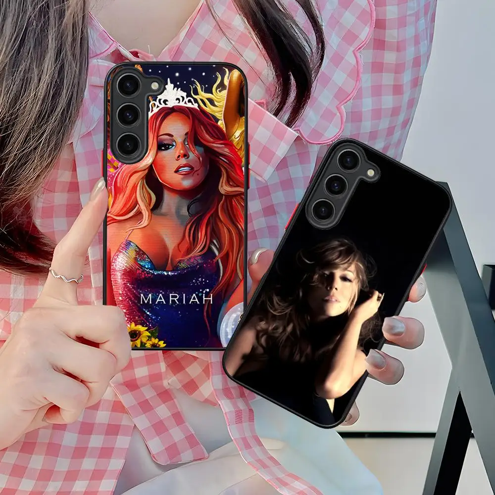 

Mariah Carey Mobile Cell Phone Case for Samsung Galaxy S25 S24 S23 S22 S21 Plus FE Ultra Colour Silicone Protective Luxury Cover