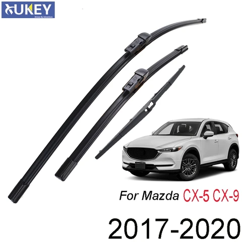 Комплект стеклоочистителей Xukey переднего и заднего стекла для Mazda CX-5 CX-9 CX5 CX9 MK2 2020 2019 2018 2017 24 "18" 14"